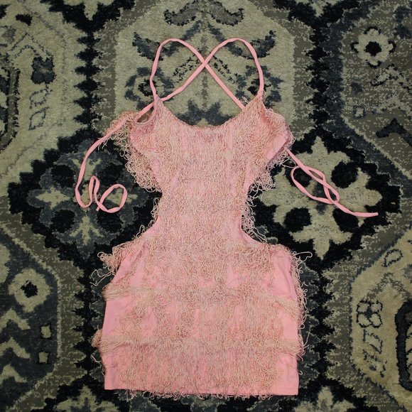 backless fringe dress - Picture 2 of 4